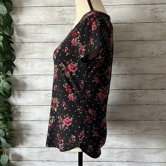 Polka Dot & Roses Top - Picture 4 of 7